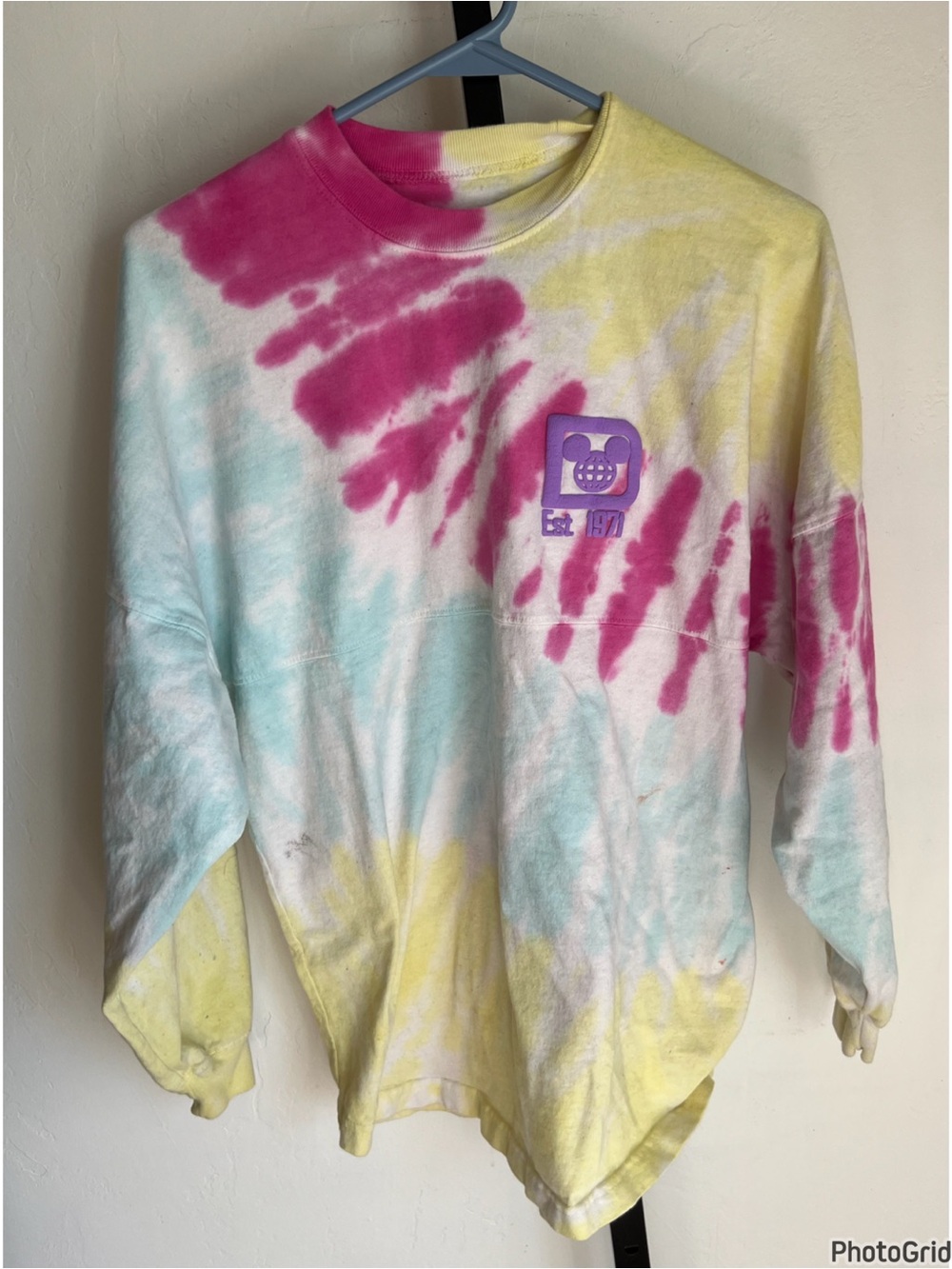 Disney Spirit Jersey Tie Dye Long Sleeve Top XS